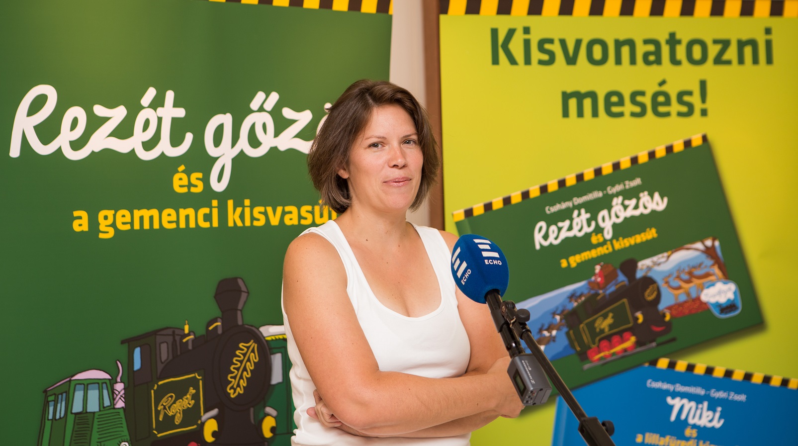 Csohány Domitilla szerző mutatja be az új mesekönyvet - Fotó: Toroczkai Zsolt